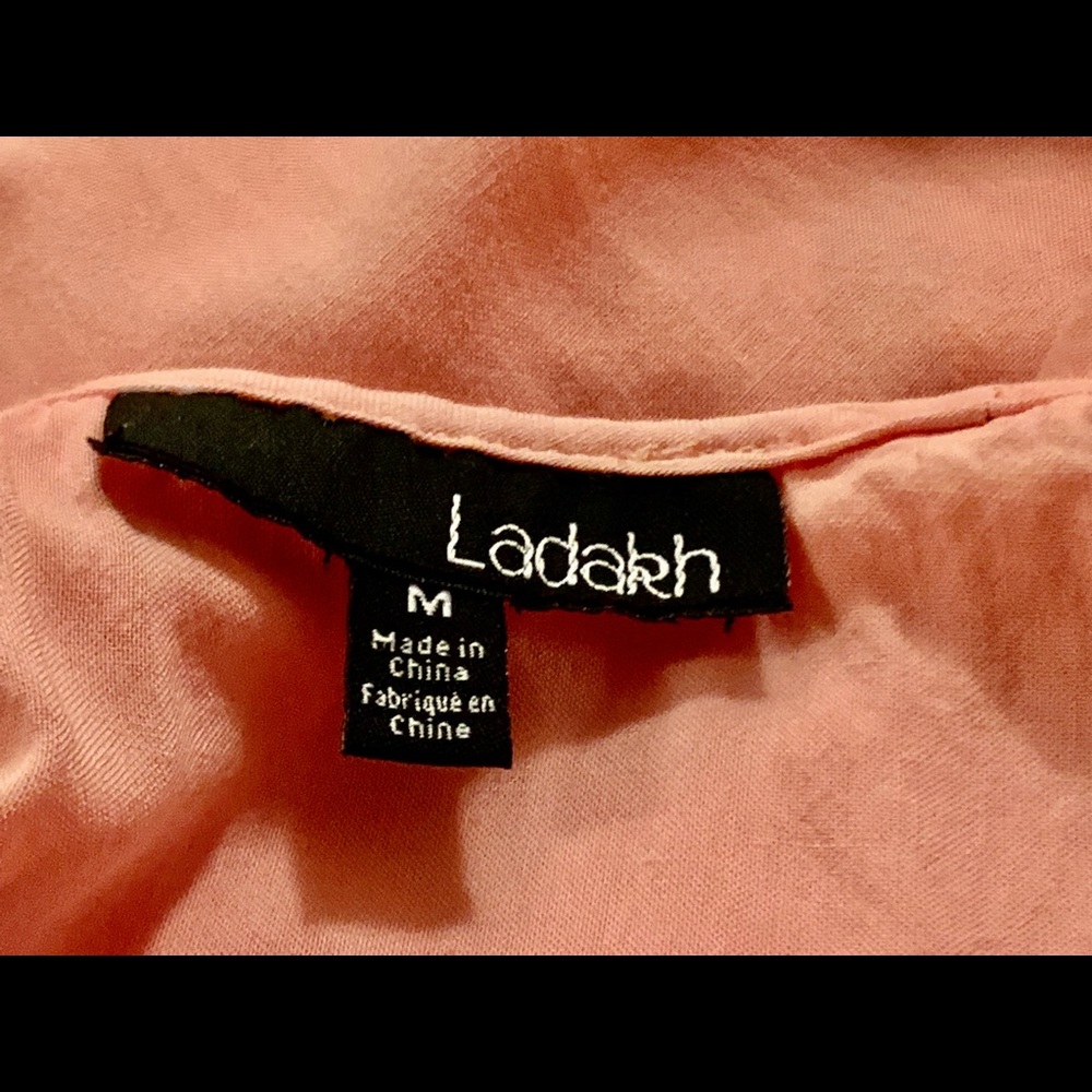 Ladekh tank halter top straps—apricot cotton lace - Picture 6 of 11